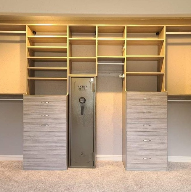 LED Reach-in custom made closet